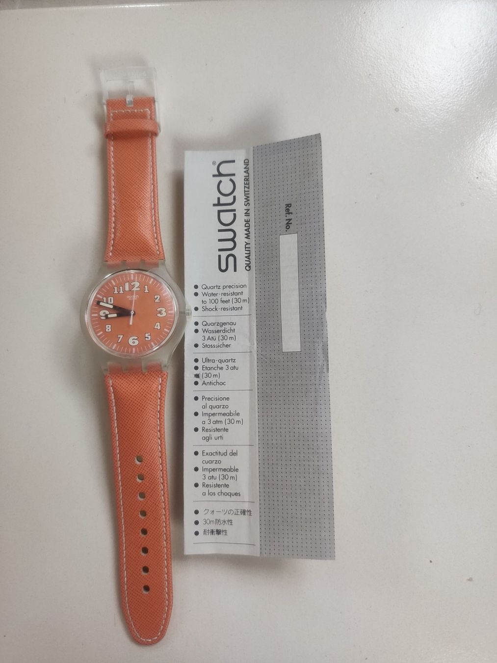 Swatch Orologi: Montre Swatch quartz orange Squeezed Pumpkins – Usato da Vulliens venduto da cochise0