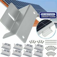 8 Stücke Solarpanel Halterung Z-Form für Montage Solarpan