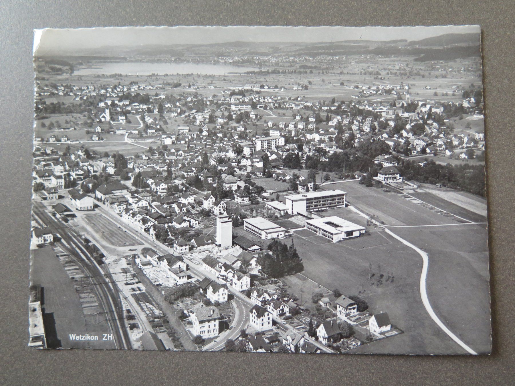 Cartoline postali: WETZIKON - FLUGAUFNAHME – Usato da Wittenbach venduto da lipasal