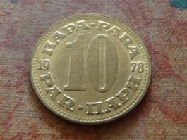 YOUGOSLAVIE  10  Para  1978  (P)