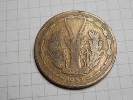 Französisch-Westafrika 25 Franken, 1957