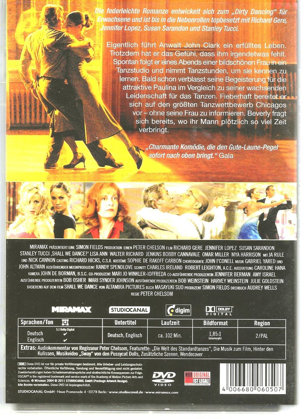 Tutti i DVDs: Darf ich BITTEN?  mit R.Gere, J.Lopez, S.Sarandon – Usato da Reinach BL venduto da studii100 2