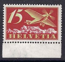 1923 Flugpost 15 Rp. Flugzeug  postfrisch **  F3 Kat. 13.-
