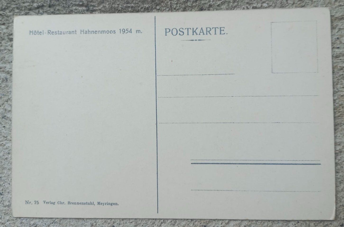 Cartoline postali: AK Hotel-Restaurant Hahnenmoos – Usato da Burgdorf venduto da glasrabe01 1