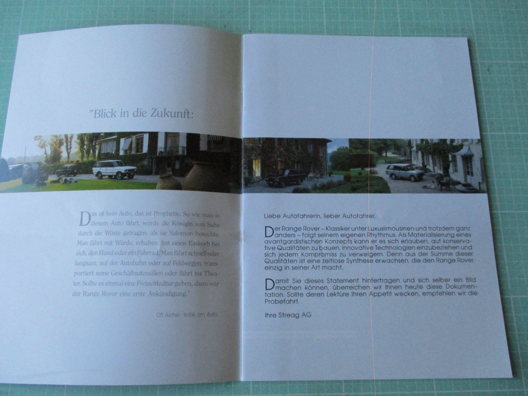 Land Rover Documents: Range Rover Broschüre 1990er - – D'occasion à Ottikon Gossau ZH par hokuspokus 1