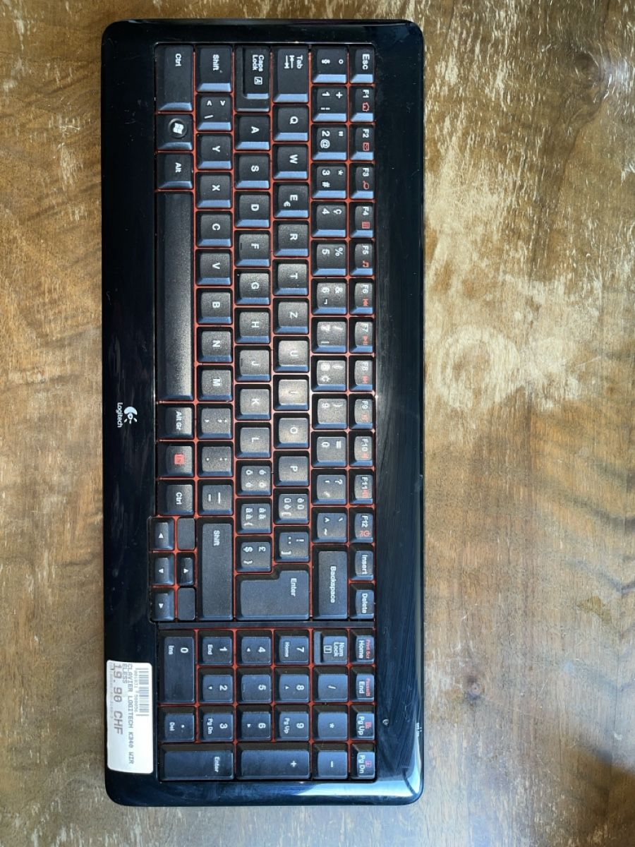 Tastaturen: Clavier Logitech K340 noir occasione 57 caractères – Gebraucht aus Genève von Yasasa