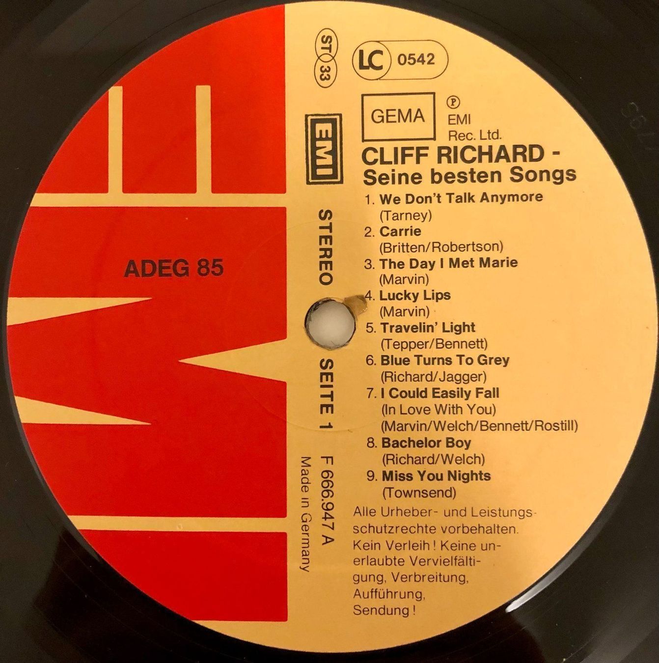 Dischi in vinile: Cliff Richard - Move It // LP: VG+; Sleeve: VG – Usato da Zürich venduto da saltbee 2