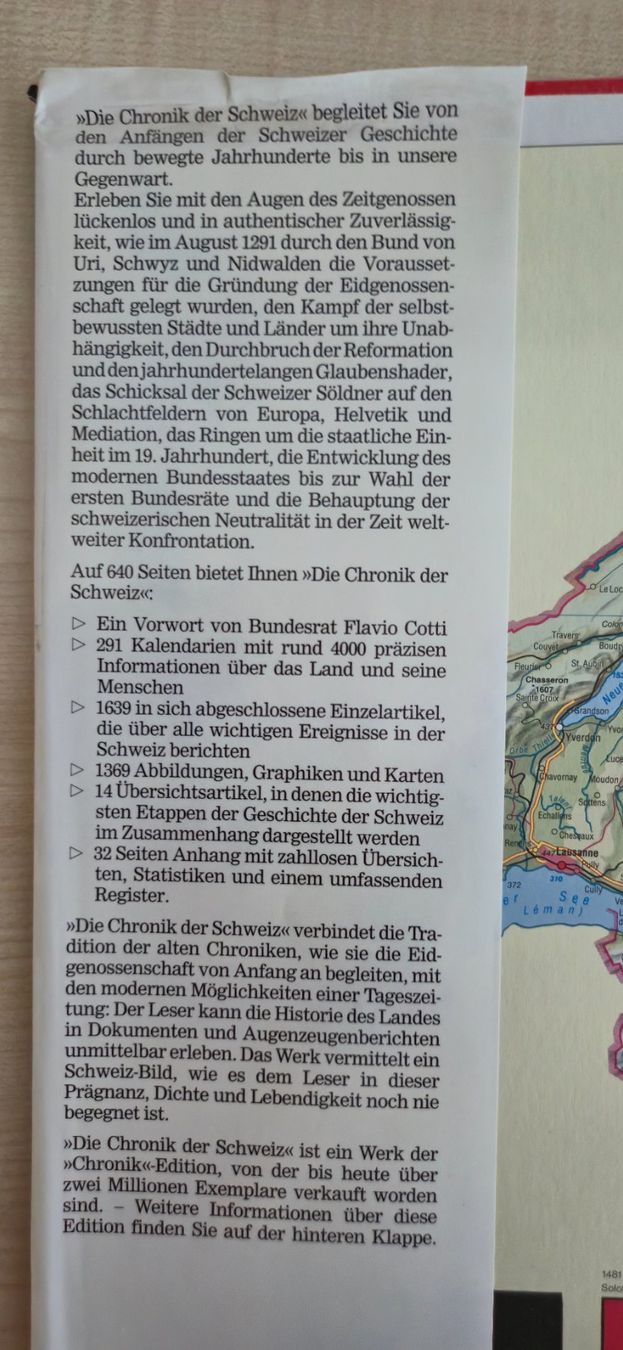 Bücher: Chronik der Schweiz – Neu (gemäss Beschreibung) aus Rothenburg von Ajax111 1