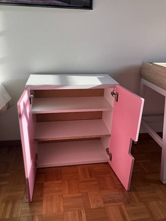 Ikea Cassettiere: Meuble IKEA SMÅSTAD blanc / rose pâle – Usato da Ecublens VD venduto da hug_bzn2 3