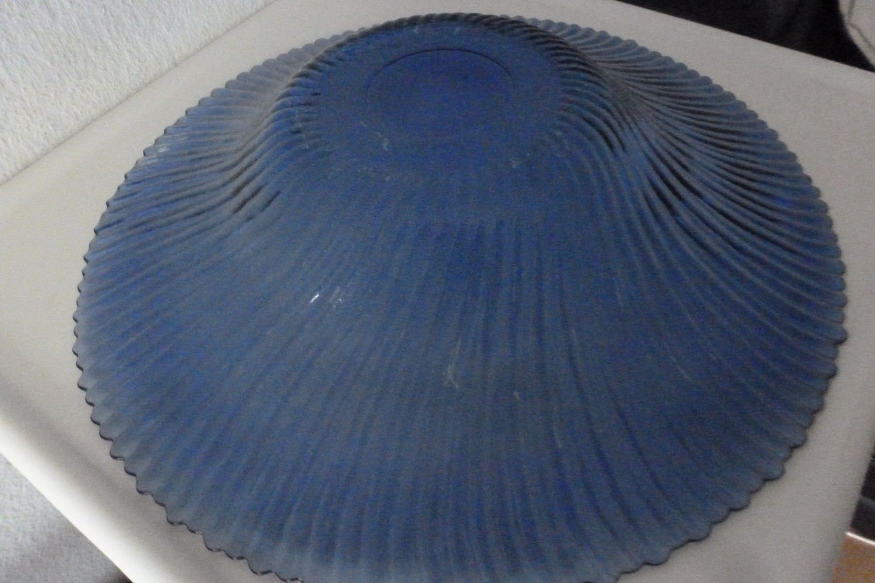 Plateaux: Alte große Platte. Schöne blaue Farbe. – D'occasion à Emmen par newdeal1970 6