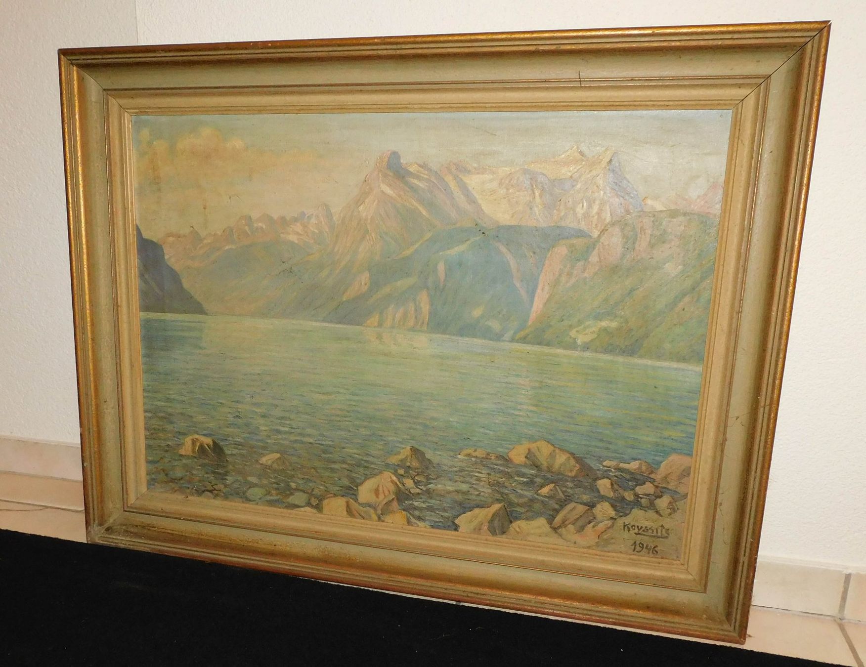 Dipinti: Kunst 1946 Landschafts Gemälde signiert – Usato da Sursee venduto da 76