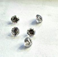 Diamant-Imitationen; Brilliant; 6 mm