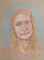 Pastell Zeichnung: Gabi
