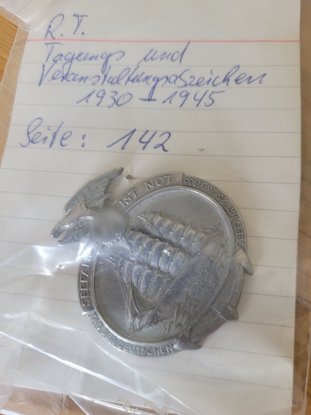 Medaglie: Deutsches Reich, WHW, Tagungsabzeichen – Usato da Kriens venduto da KTP 1