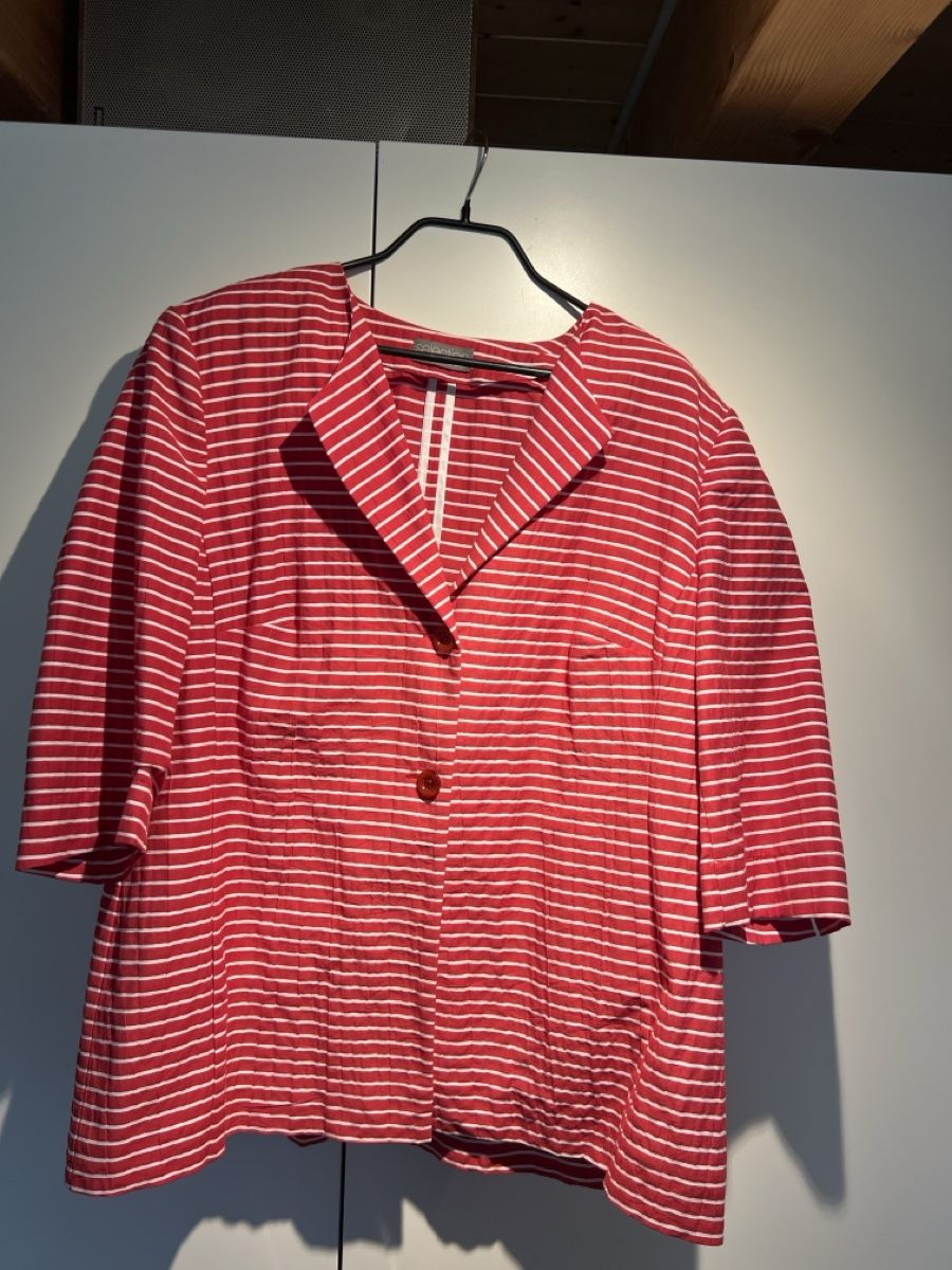 Ulla Popken Jacken: Ulla Popken Bluse,Gr. 46/48, rot/weiss gestreift – Neu (gemäss Beschreibung) aus Wallisellen von sarinavs