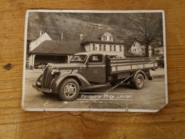Alte Fotografie: Karosserie Frey Liestal LKW Rarität!