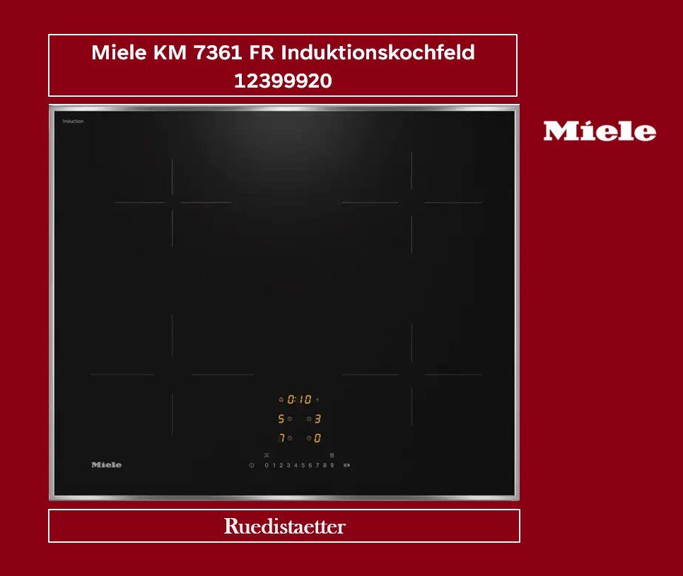 Miele Cucine: Miele KM 7361 FR Induktionskochfeld – Nuovo (secondo la descrizione) da rudolfstetten venduto da Ruedistaetter