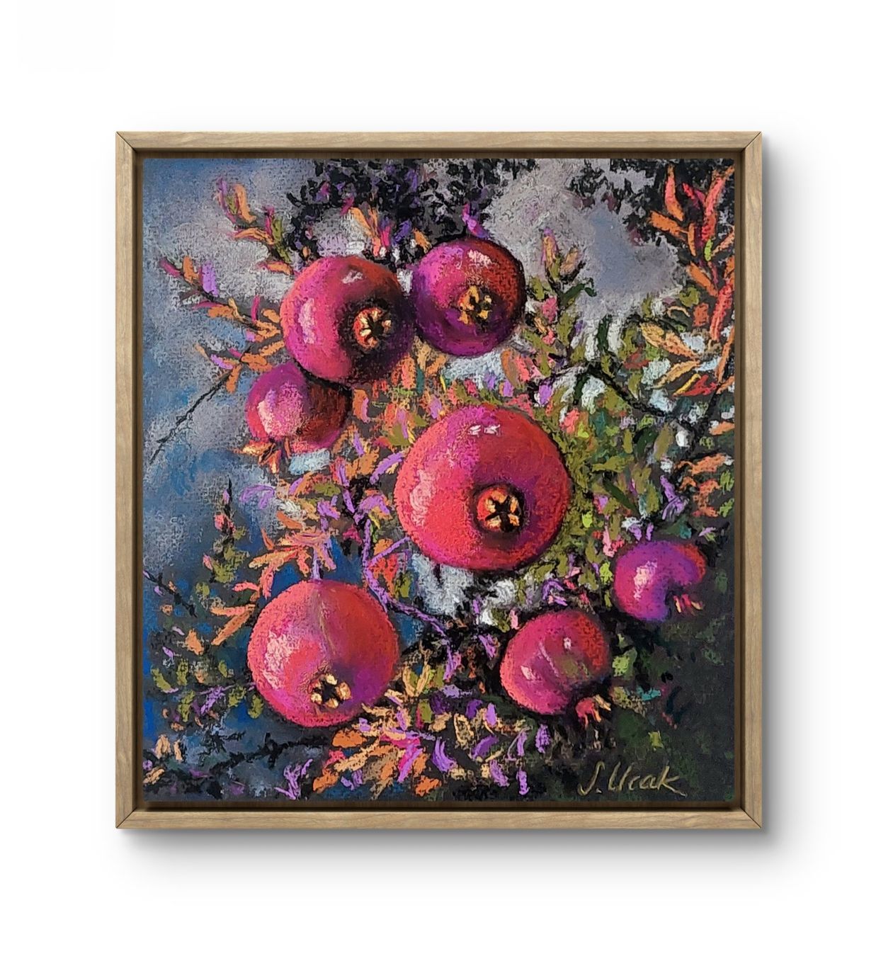Dipinti: Original! Pastellbild " Unter ein.Granatapfelbaum" signiert. – Nuovo e nell'imballaggio originale da Ostermundigen venduto da LorisHome 1