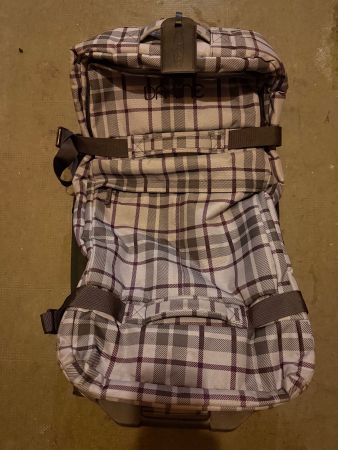 Valise à roulettes Dakine 100L carreaux violet gris bon état