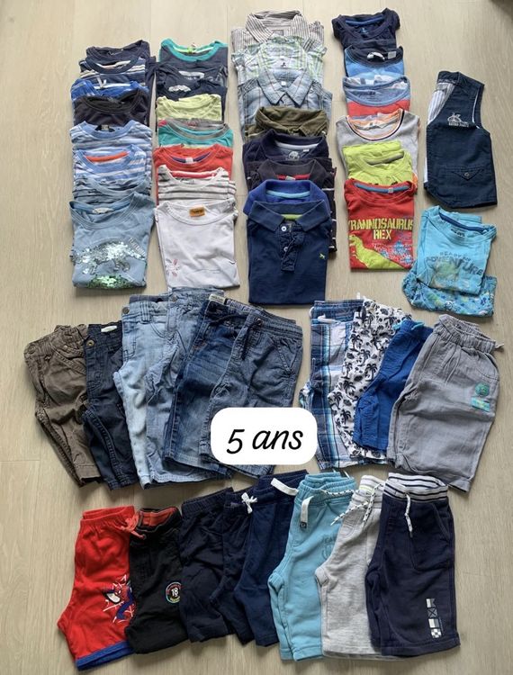 Lot De 6 Vêtements Garçon 5 Ans - Très Bon état - Marque Orchestra - Coton
