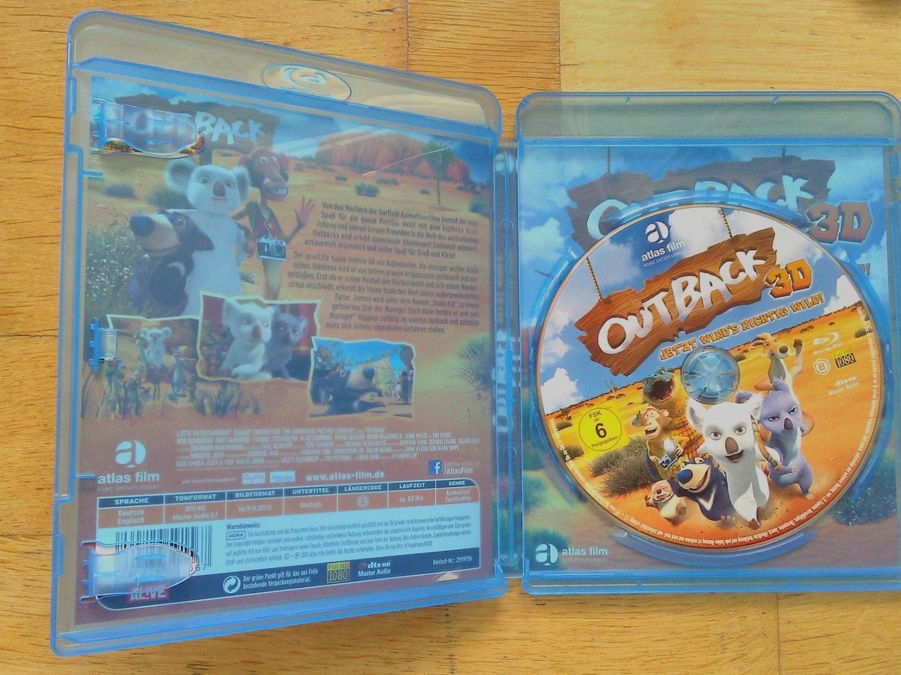 Tutti i DVDs: Outback (3D) - Jetzt wird's richtig wild! – Usato da St.Galllen venduto da elkaphone 3
