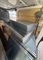 Edelstahl Regalplatte 82 stk. (60x60cm), Gewicht ca. 500 kg.