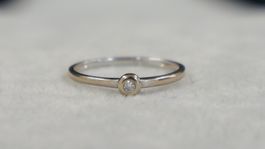 Weissgold Ring 750 18K