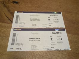 2 Evanescence Tickets 29.09.26 Zürich Hallenstadion