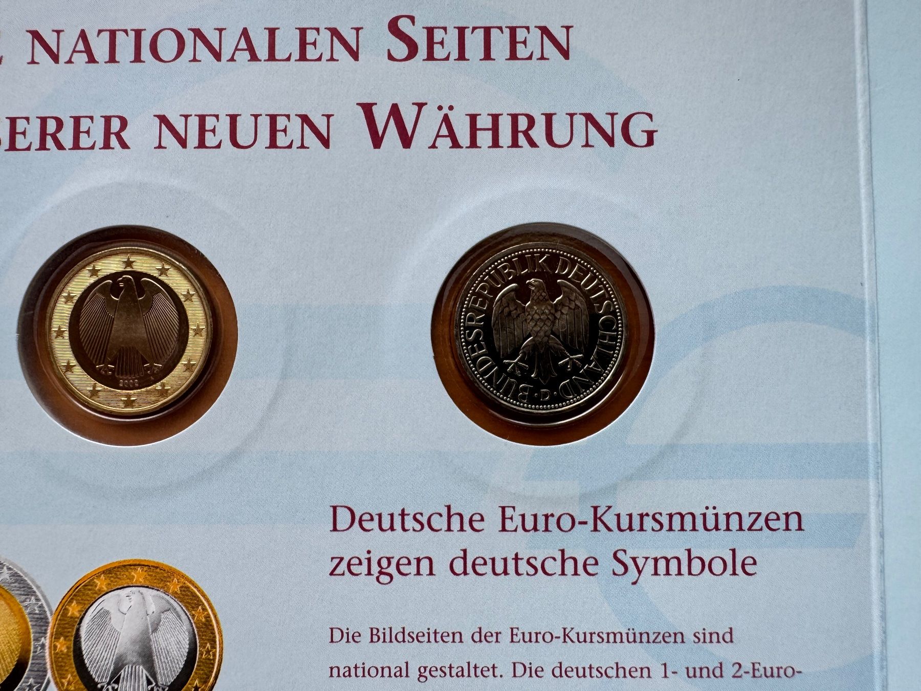 Tutti le monete: Numisblatt Einführung des Euro – Usato da Meilen venduto da coins4sale 3