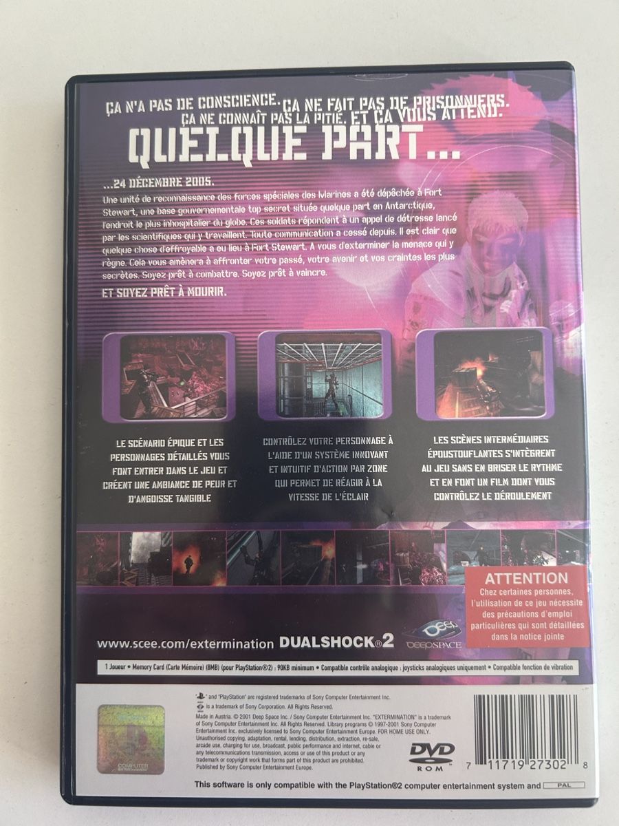 Jeux: Extermination FRA cib – D'occasion à Pully par PongDayOne 1