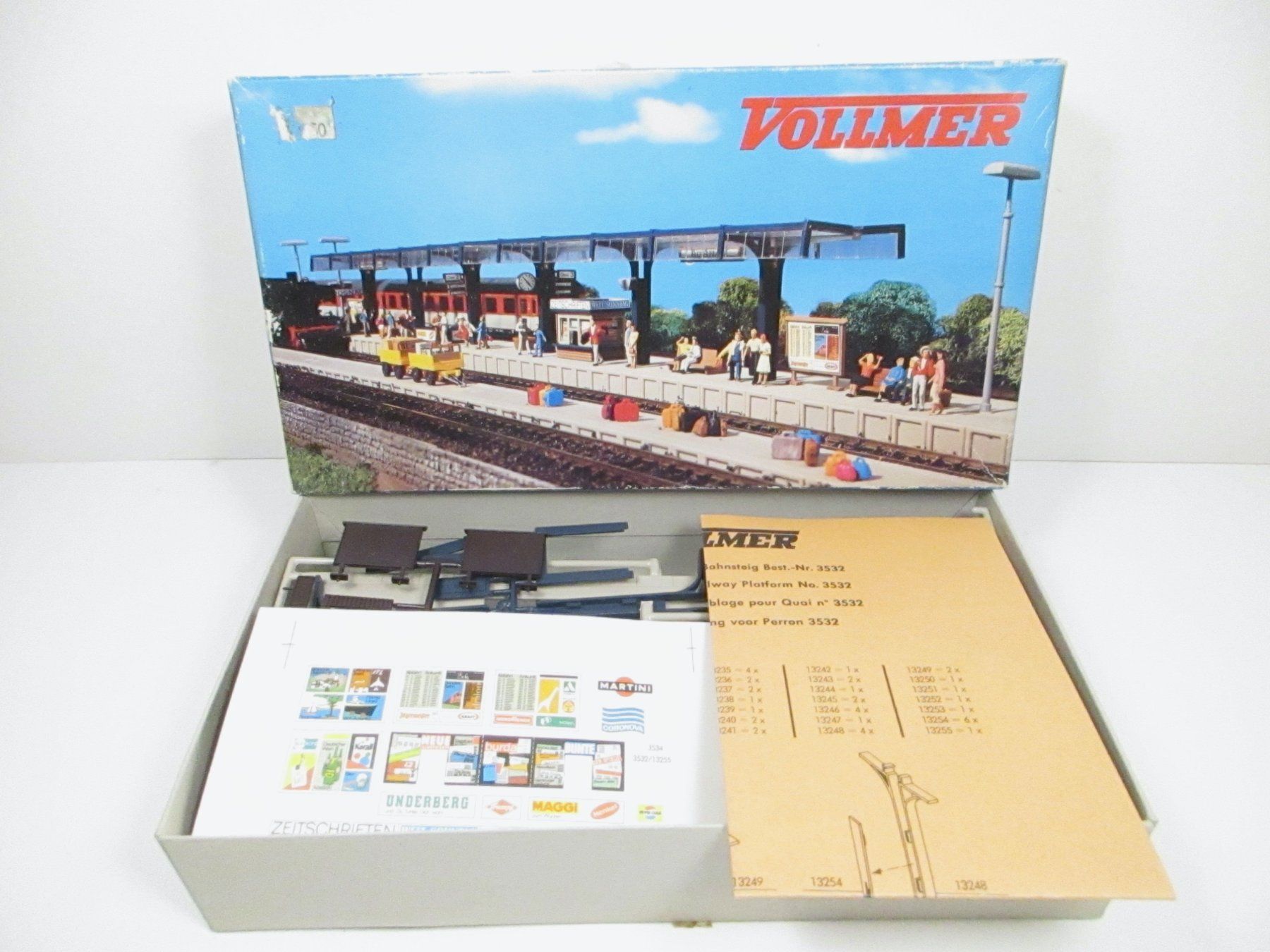 Vollmer Modellini di ferrovie: Vollmer H0 3532 Bahnsteig – Nuovo e nell'imballaggio originale da Olten venduto da Heinrich875 1