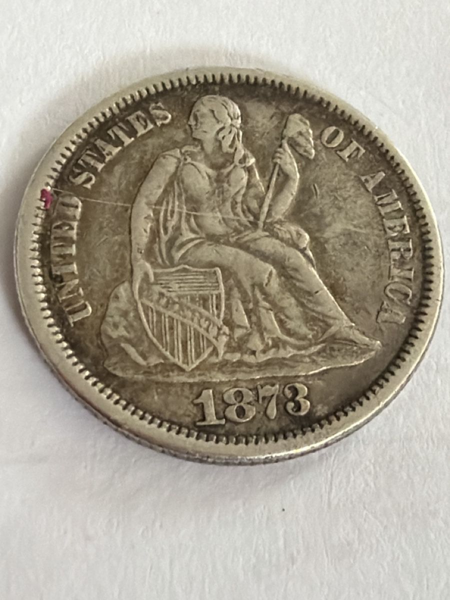 Tutti le monete: One America Dîme 1873 – Usato da Hittnau venduto da Pat_yl7f 1