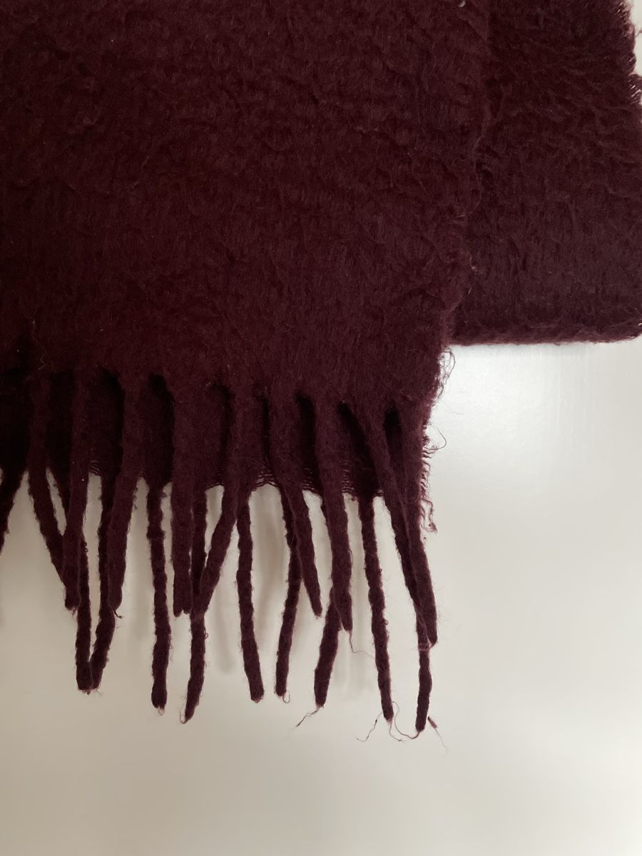 Foulard & Sciarpe: Schal in bordeauxrot, mit Fransen – Usato da Malix venduto da fred_59 1