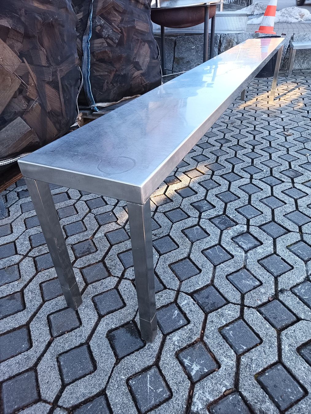 Panchine: Chromstahl Bank – Usato da Oberegg venduto da A-Z.Handel.Loehrer 1
