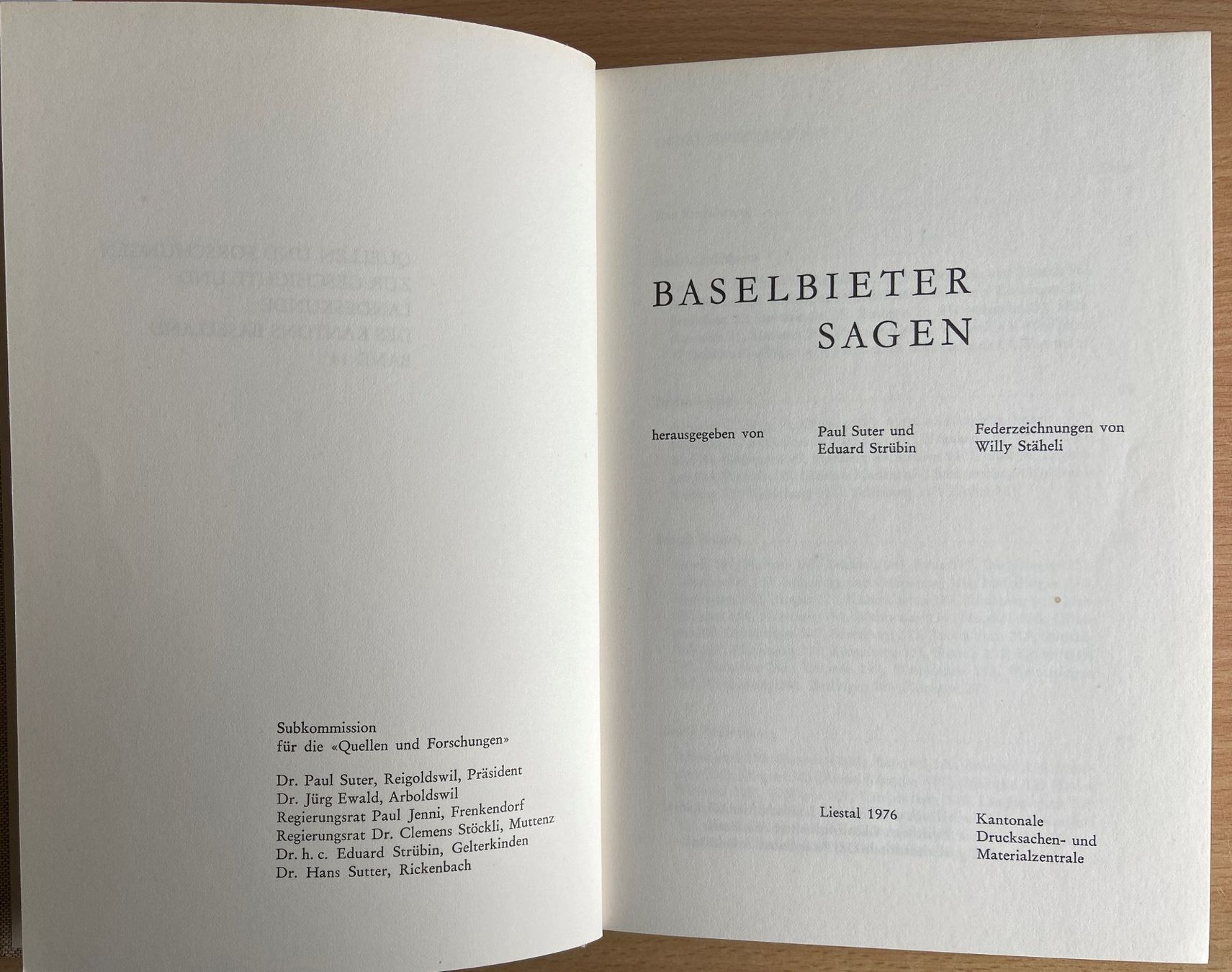 Libri: Buch Baselbieter Sagen von Paul Sutter / Eduard Strübin – Usato da Böckten venduto da Hansi36 1
