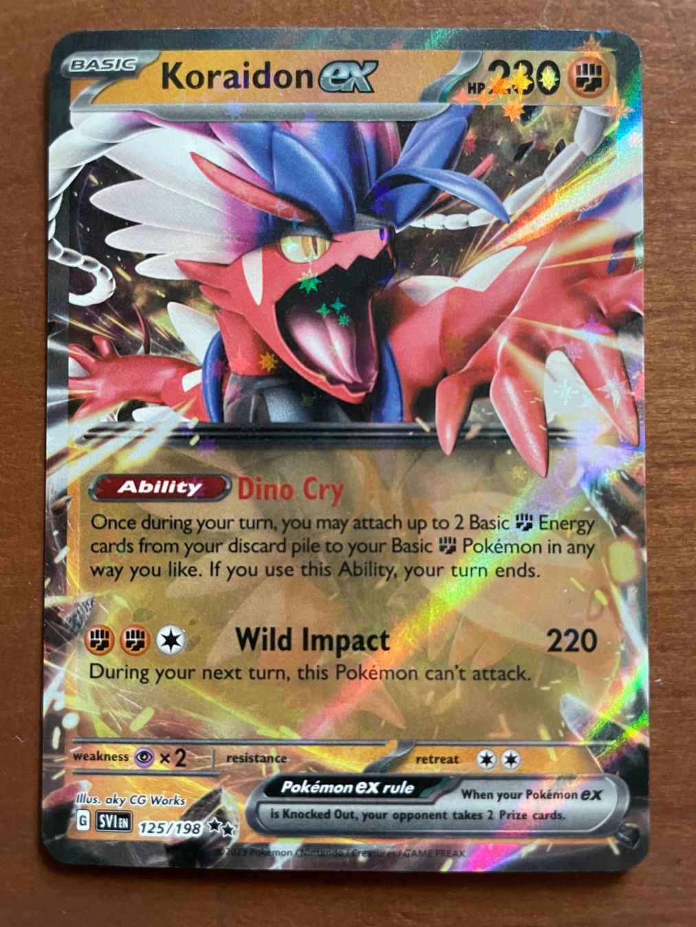 Pokémon Carte collezionabili: Pokemon Koraidon eX (Versand gratis) – Nuovo (secondo la descrizione) da Chur venduto da Angerson