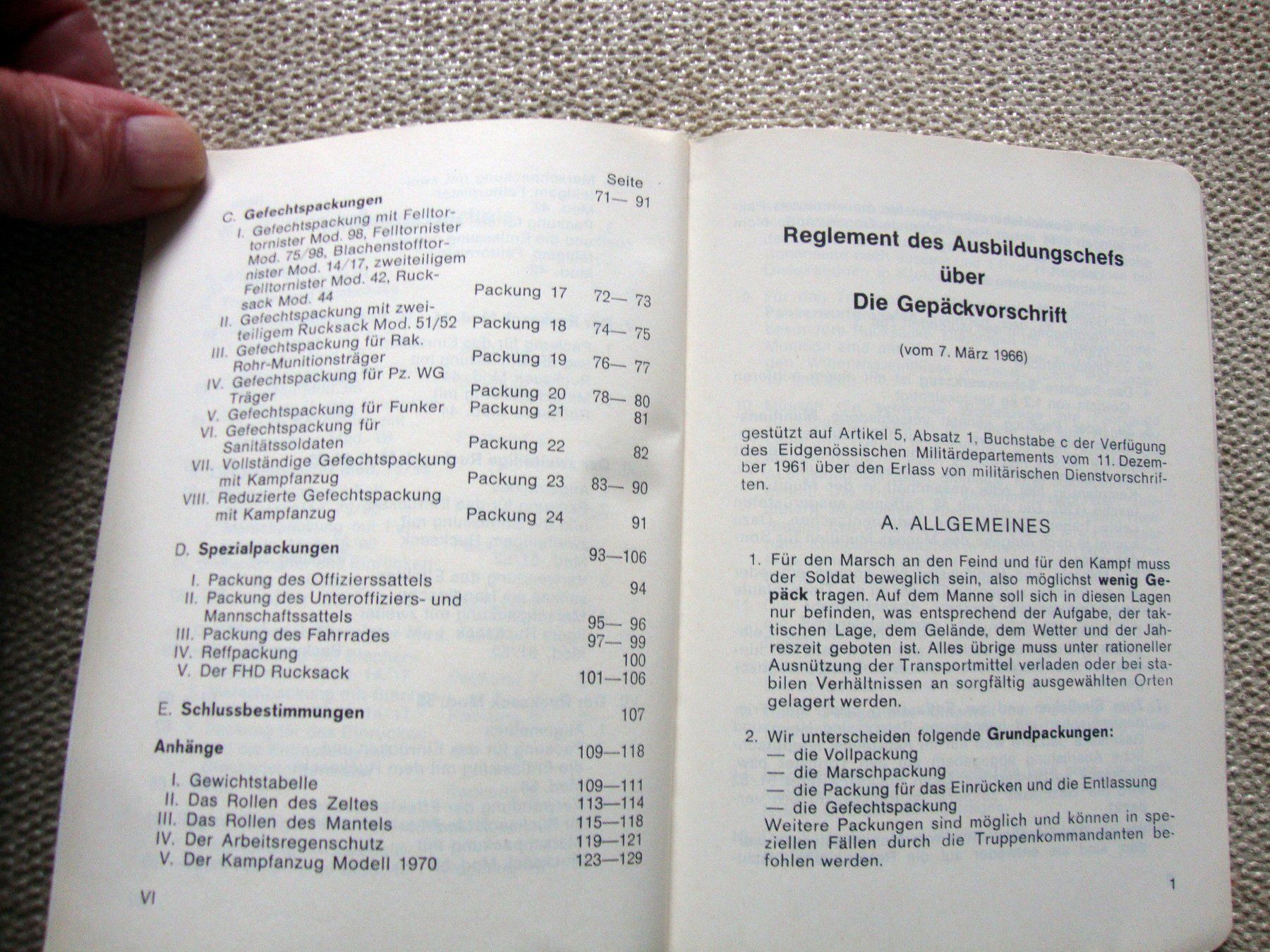 Libri: Die Gepäckvorschrift Reglement 51.40 d – Usato da Döttingen venduto da Kubuli1 2