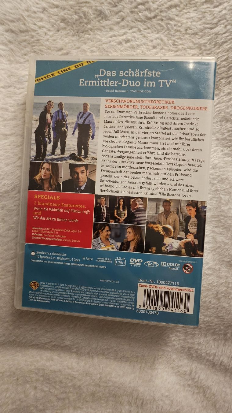 Tutti i DVDs: Rizzoli & Isles 4. Staffel – Nuovo (secondo la descrizione) da Birmensdorf ZH venduto da Phoenyx15 1