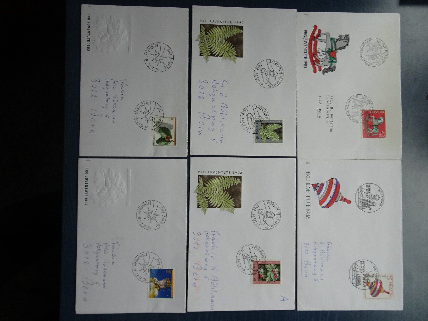 Alle Briefmarken: PJ Restposten – Gebraucht aus Aadorf von Chnorli-Furz