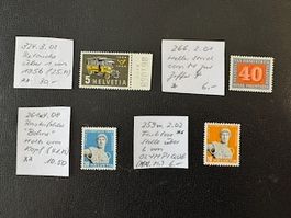 4 ABARTEN Schweiz, ungebraucht/postfrisch