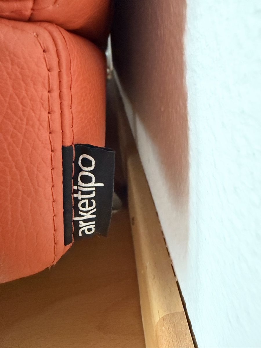 Sofas: Canapé Arketipo cuir orange  – Gebraucht aus Bulle von Lamontagne66 5