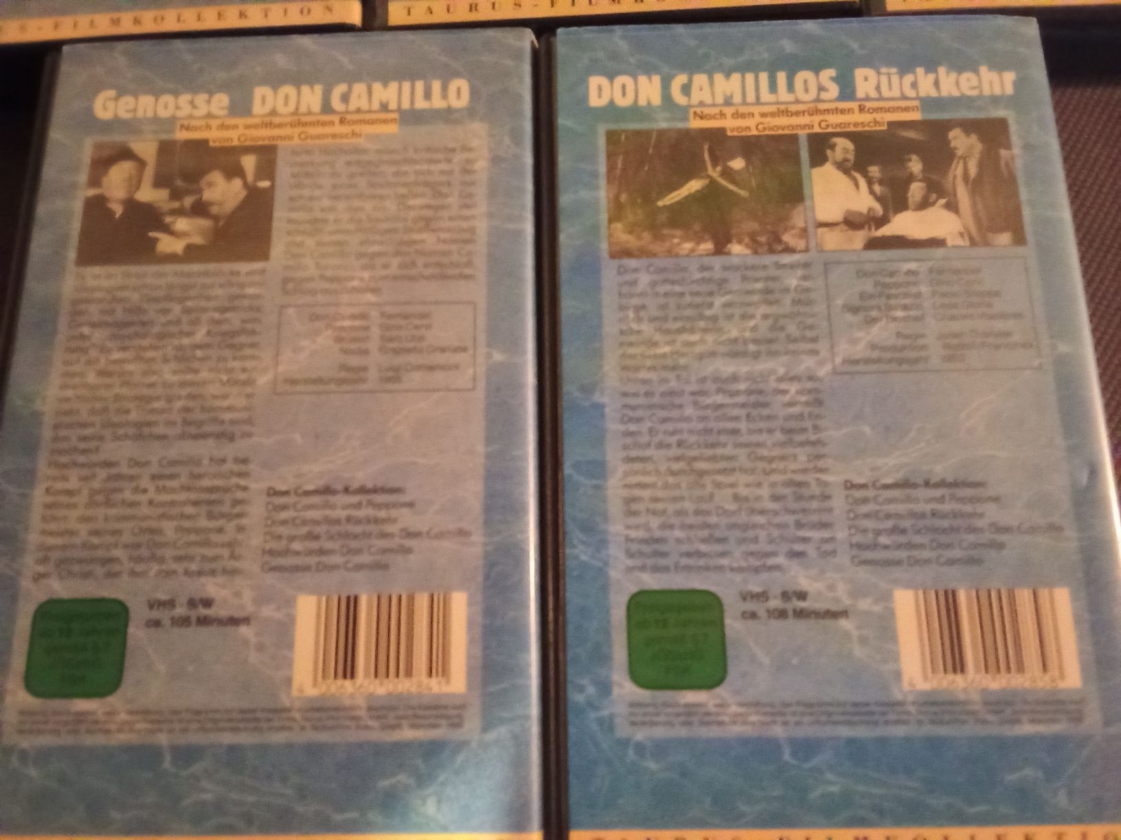 Tutti i VHS: 5 VHS Don Camillo und Peppone Taurus Video – Usato da Remetschwil venduto da Hofiii 2