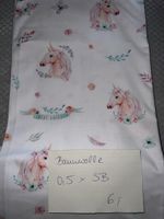 Baumwolle Webware Einhörner 🦄 weiss 0,5 x 1,60