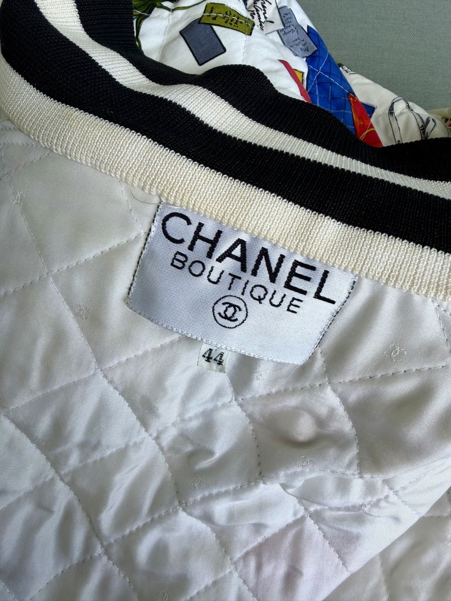 Chanel Giacche: CHANEL bomber Jacket jacke giacca 44 – Usato da Locarno venduto da av_lord 1