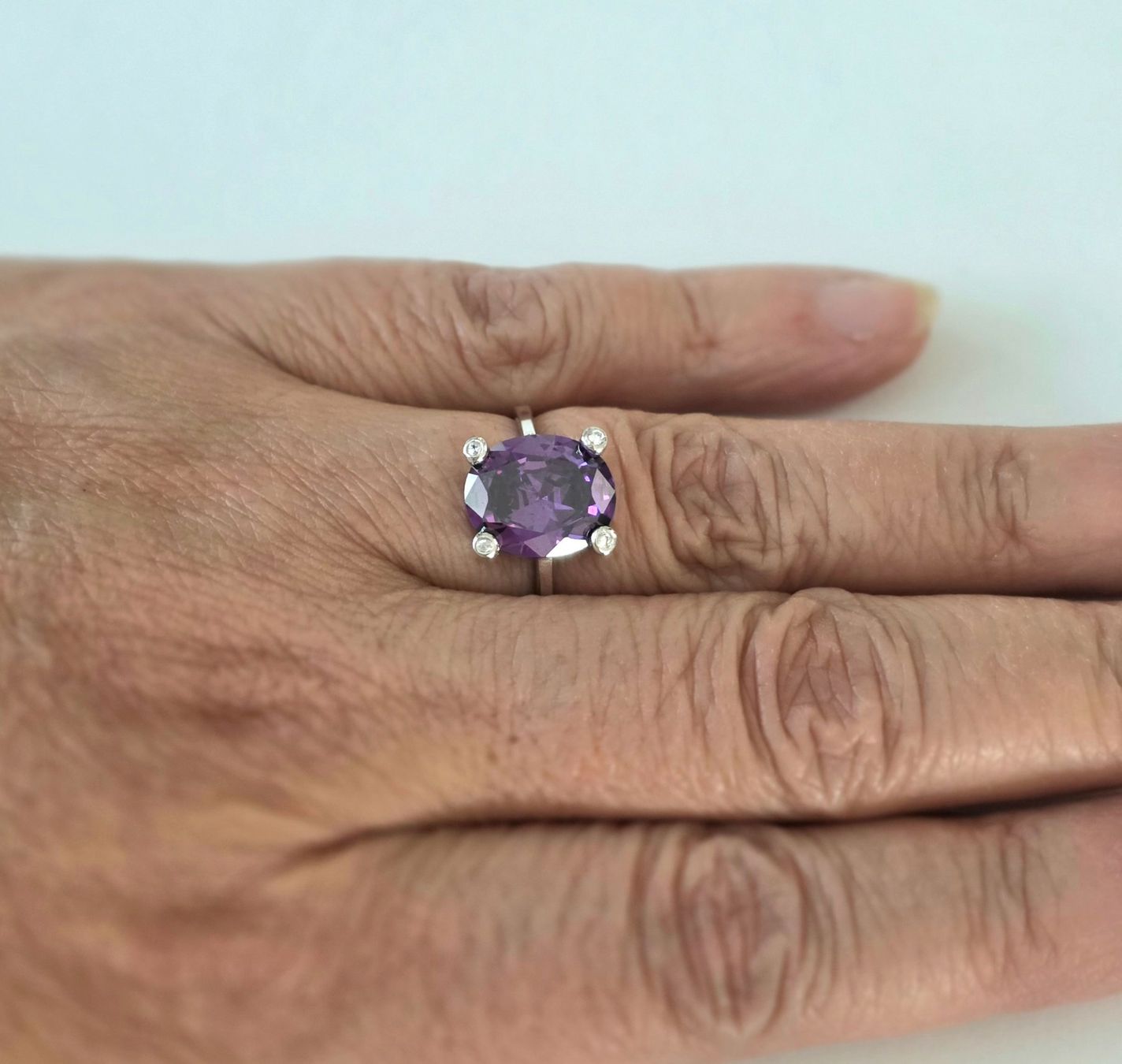Ringe: Zeitloser Silber 925 Amethyst Ring - Neu – Neu und originalverpackt aus Uetikon am See von Coralreef 9