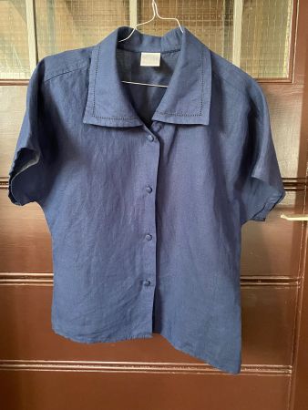 UNITED COLORS OF BENETTON - Bluse Leinenmix