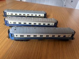 Lot de wagons de la marque POCHER