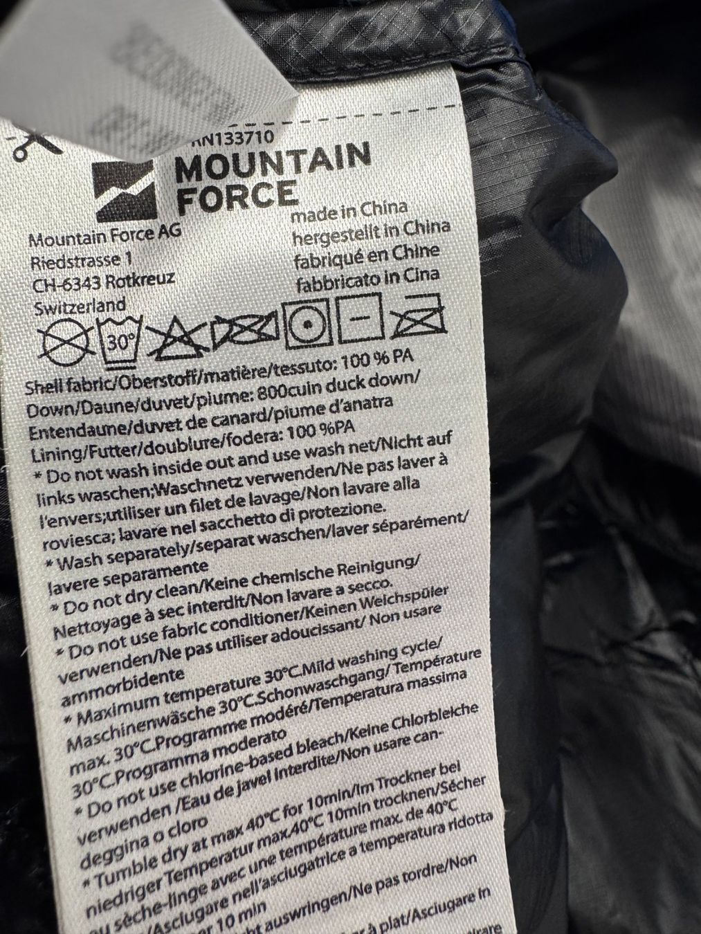 Mountain Force Giacche: Mountain Force Daunenjacke, Gr.40, grau – Usato da Nürensdorf venduto da 2ND_STORY 9