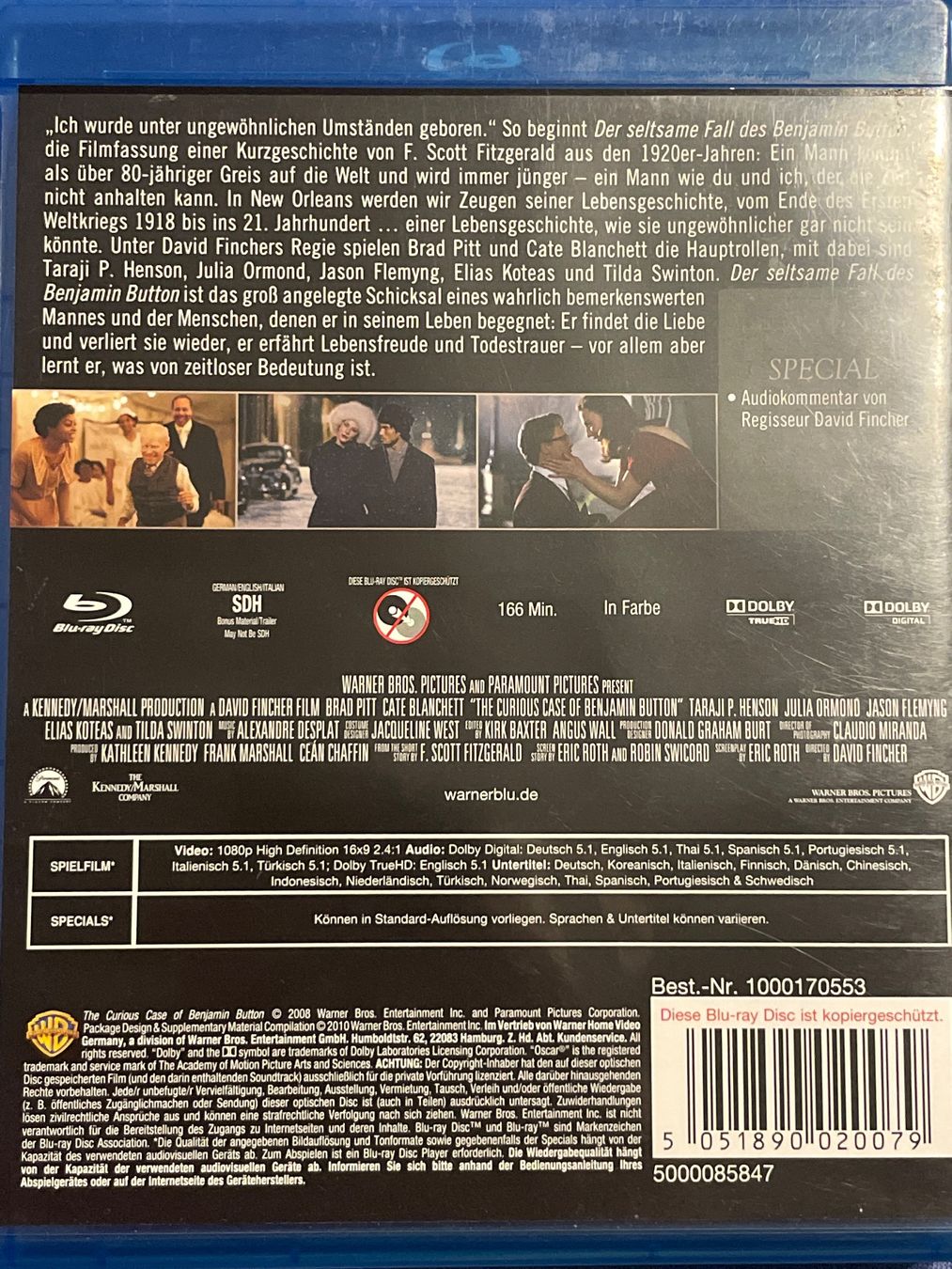 Alle DVDs: Der seltsame Fall des Benjamin Button  (2008) – Gebraucht aus Waldenburg von Gonzo8 1