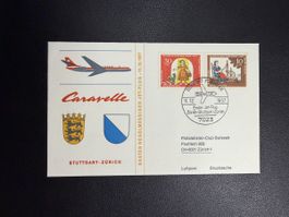Swissair Erstflugbrief Stuttgart - Zürich 1967